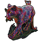 Whimsical Wooden Jigsaw Puzzle- The Dazzing Panther
