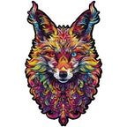 Whimsical Wooden Jigsaw Puzzle- Gorgeous Fox