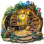 Puzzle en bois fantaisiste - La maison champignon de la forêt
