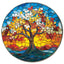 Whimsical Wooden Jigsaw Puzzle- Colorful Glass Tree