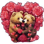 Whimsical Wooden Jigsaw Puzzle- Eternal Embrace