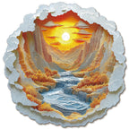 Whimsical Wooden Jigsaw Puzzle-  Sunset Light