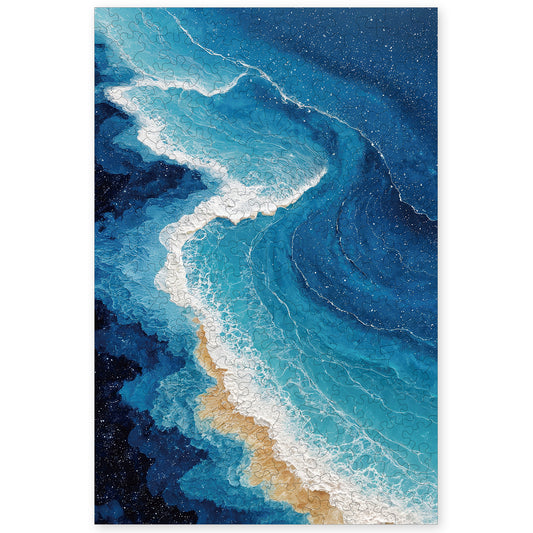 Engaging Wooden Jigsaw Puzzle- Ocean Waves