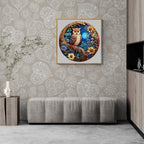 Whimsical Wooden Jigsaw Puzzle- moonlight owl