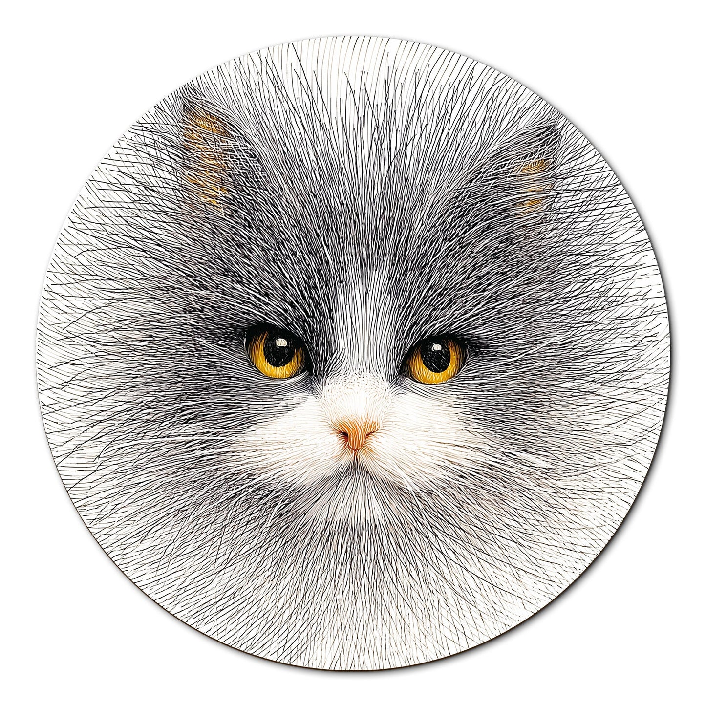 Line Cat 1000-Piece Cardboard Jigsaw Puzzle