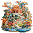 Whimsical Wooden Jigsaw Puzzle- Colorful Palace