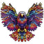 Whimsical Wooden Jigsaw Puzzle-Soaring Eagle