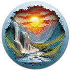 Whimsical Wooden Jigsaw Puzzle- Beautiful Gorge