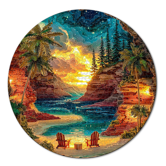 Sunset Cove 1000-Piece Cardboard Jigsaw Puzzle