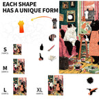 Whimsical Wooden Jigsaw Puzzle - Painter¡¯s Cat Corner - pickApuzzle