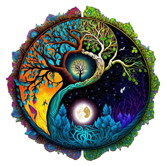 Puzzle en bois captivant - Arbre de vie Yin-Yang 4