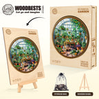 Ausgefallenes Holzpuzzle – Botanischer Garten