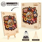 Casse-tête en bois fantaisie - Floral Times