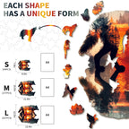 Engaging Wooden Jigsaw Puzzle-WOLF
