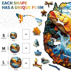 Puzzle en bois fantaisiste - Chalet de campagne