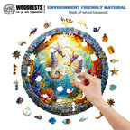 Engaging Wooden Jigsaw Puzzle- Seahorses in Harmony