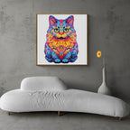 Whimsical Wooden Jigsaw Puzzle-British shorthair