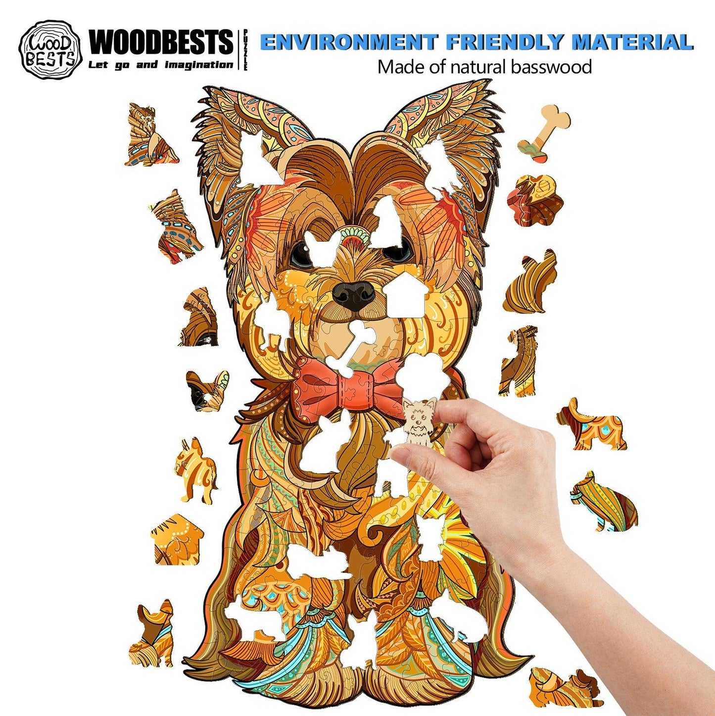 Verspieltes Holzpuzzle - YORKSHIRE