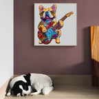 Whimsical Wooden Jigsaw Puzzle- Rock Dog