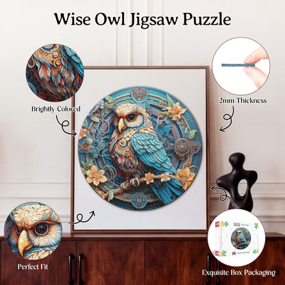 Wise Owl 1000-Piece Cardboard Jigsaw Puzzle