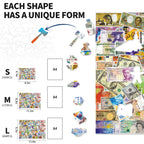 Puzzle en bois fantaisiste - L'argent m'aime