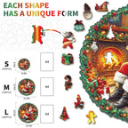 Whimsical Wooden Jigsaw Puzzle- Santa Claus