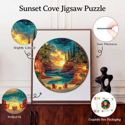 Sunset Cove 1000-Piece Cardboard Jigsaw Puzzle