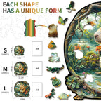 Whimsical Wooden Jigsaw Puzzle- Capybara