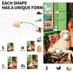 Whimsical Wooden Jigsaw Puzzle - Sunny Golden Corner - pickApuzzle