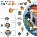 Whimsical Wooden Jigsaw Puzzle- Beautiful Gorge