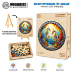 Engaging Wooden Jigsaw Puzzle- Seahorses in Harmony