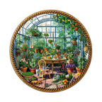 Ausgefallenes Holzpuzzle – Botanischer Garten