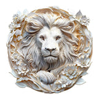 Whimsical Wooden Jigsaw Puzzle-3D paper lion