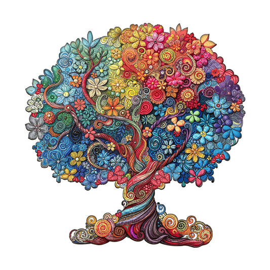Casse-tête en bois fantaisiste - la couleur de la croissance