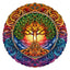 Whimsical Wooden Jigsaw Puzzle- Mandala Tree of Life-1