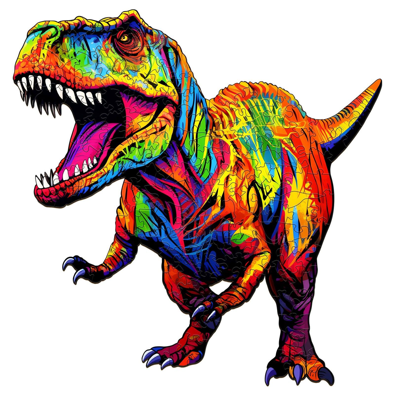 Spleeniges Holz-Puzzle – Brüllender Tyrannosaurus Hauptbild