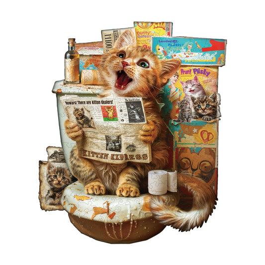 Engaging Wooden Jigsaw Puzzle- Toilet Times