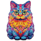 Whimsical Wooden Jigsaw Puzzle-British shorthair