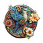 Whimsical Wooden Jigsaw Puzzle- Graceful hummingbird-1