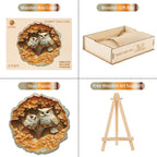 Whimsical Wooden Jigsaw Puzzle- Parent Child Owl