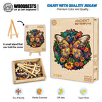 Whimsical Wooden Jigsaw Puzzle- Ancient butterfly 2
