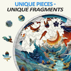 Whimsical Wooden Jigsaw Puzzle- 3d vision Inside The Cave-3