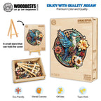 Whimsical Wooden Jigsaw Puzzle- Graceful hummingbird-1