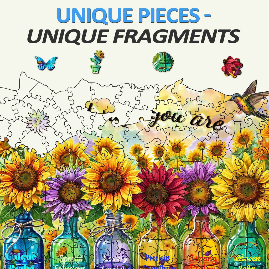 Whimsical Wooden Jigsaw Puzzle- God says you are