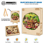 Whimsical Wooden Jigsaw Puzzle- Animal Picnic