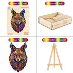 Whimsical Wooden Jigsaw Puzzle- Gorgeous Fox