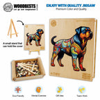 Whimsical Wooden Jigsaw Puzzle- Rottweiler 1