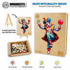 Skurriles Holz-Puzzle - Joker-1