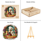 Whimsical Wooden Jigsaw Puzzle- The Cat and Dog Kitchen
