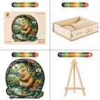Whimsical Wooden Jigsaw Puzzle- Capybara